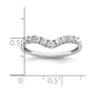 14k White Gold 3/8 Ct. Lab Grown Diamond VS/SI+ G+ Complete Concaved Band