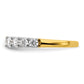 14k Yellow Gold 1 Ct. Lab Grown Diamond VS/SI+ G+ Nine Stone Fashion band