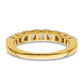 14k Yellow Gold 1 Ct. Lab Grown Diamond VS/SI+ G+ Nine Stone Fashion band