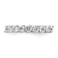 14k White Gold 1 Ct. Lab Grown Diamond VS/SI+ G+ Nine Stone Fashion band