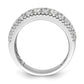 14k White Gold 2 Ct. Lab Grown Diamond VS/SI+ G+ Fashion Band Ring