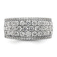 14k White Gold 2 Ct. Lab Grown Diamond VS/SI+ G+ Fashion Band Ring