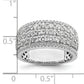 14k White Gold 2 Ct. Lab Grown Diamond VS/SI+ G+ Fashion Band Ring