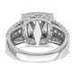 14k White Gold 1 1/3 Ct. Lab Grown Diamond VS/SI+ G+ 1 Ct. Center Round Engagement Ring