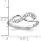 14K White Gold Lab Grown Diamond VS/SI+ G+ Band Ring