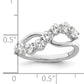 14K White Gold Lab Grown Diamond VS/SI+ G+ Band Ring