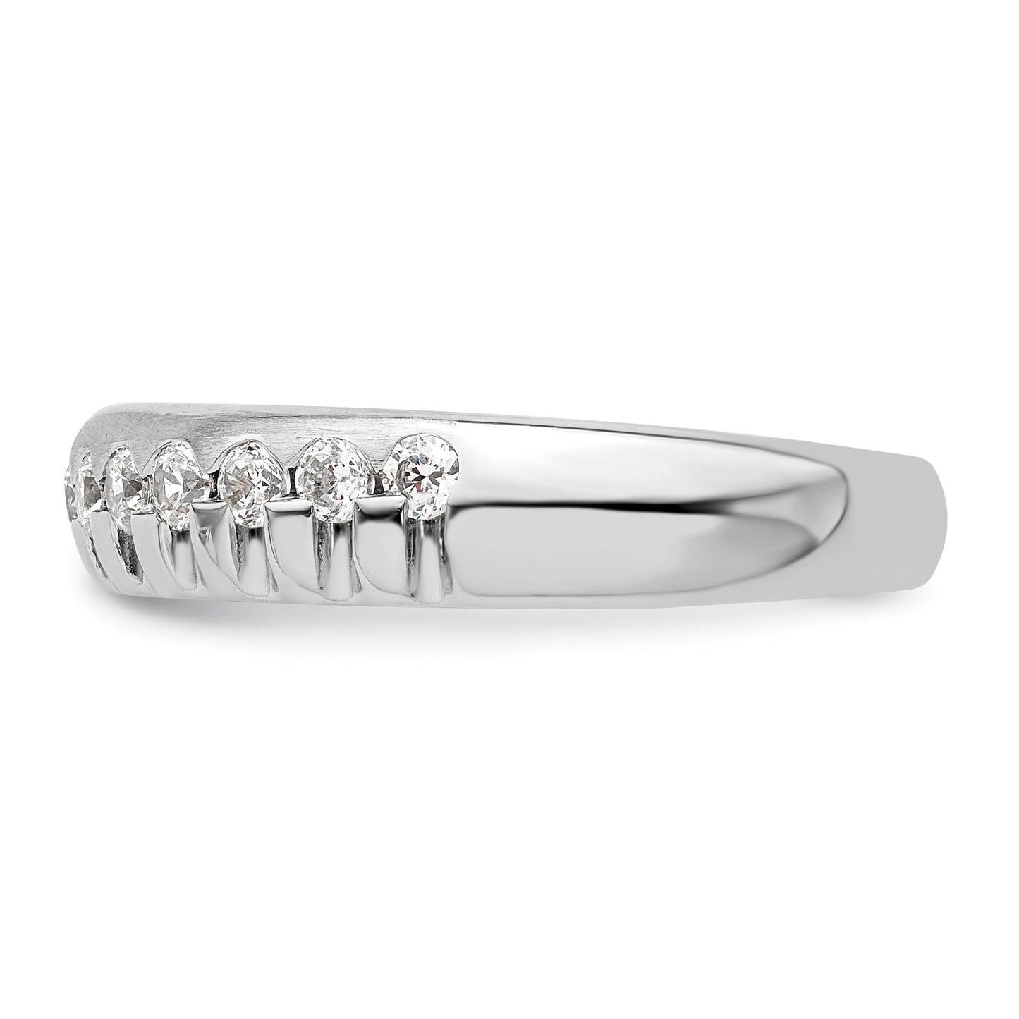 14K White Gold Lab Grown Diamond VS/SI+ G+ Band Ring