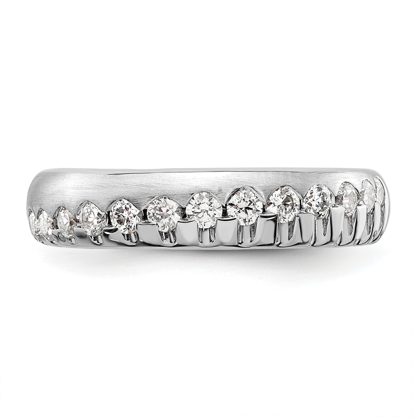 14K White Gold Lab Grown Diamond VS/SI+ G+ Band Ring