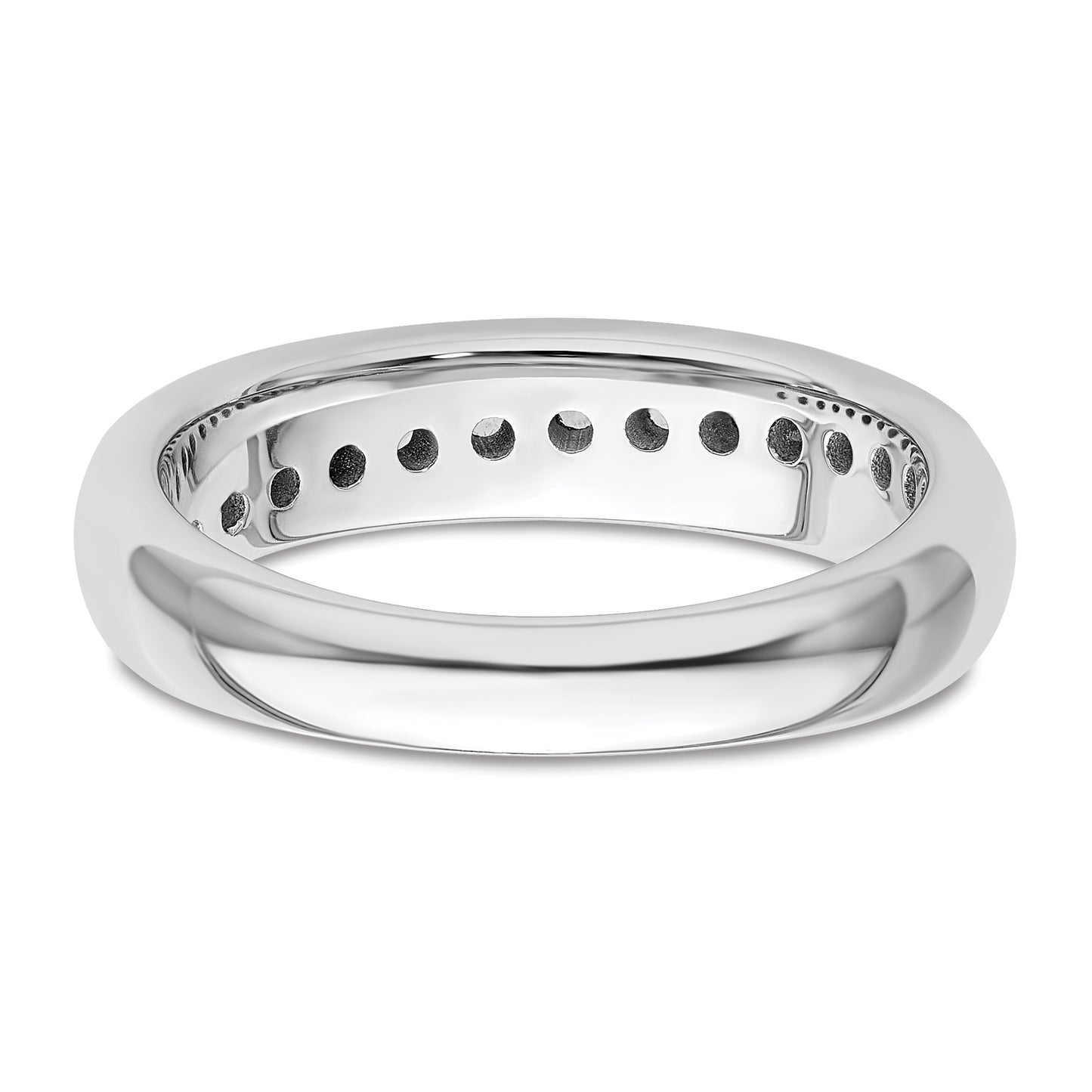 14K White Gold Lab Grown Diamond VS/SI+ G+ Band Ring