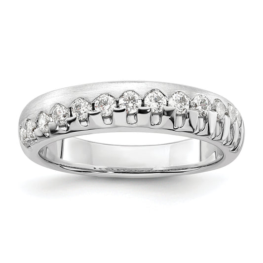 14K White Gold Lab Grown Diamond VS/SI+ G+ Band Ring