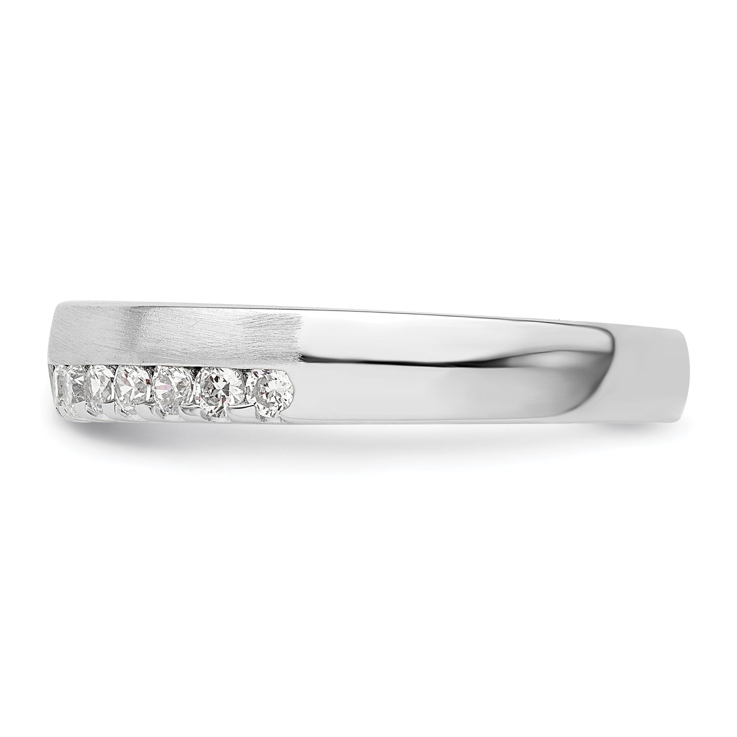 14k White Gold 3/8 Ct. Lab Grown Diamond VS/SI+ G+ Band Ring