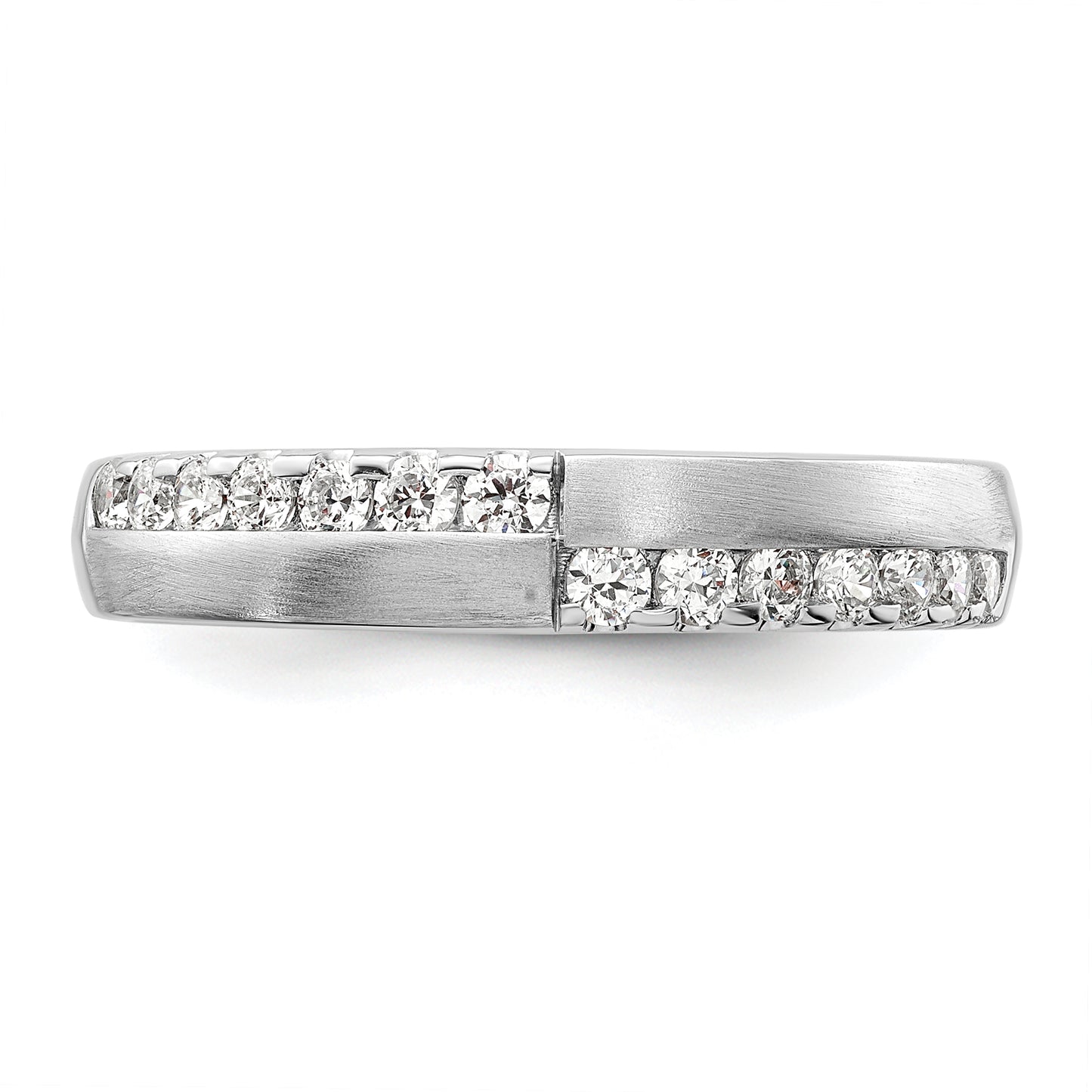 14k White Gold 3/8 Ct. Lab Grown Diamond VS/SI+ G+ Band Ring