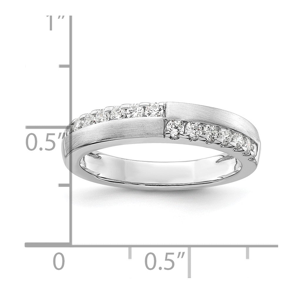 14k White Gold 3/8 Ct. Lab Grown Diamond VS/SI+ G+ Complete Band