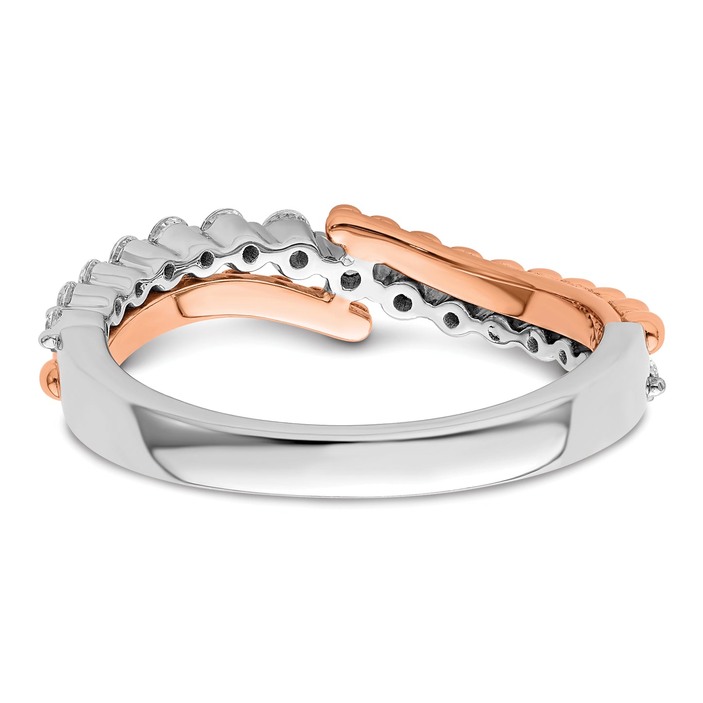 14K Two-Tone Lab Grown Diamond VS/SI+ G+ Band Ring