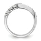 14k White Gold 1/2 Ct. Lab Grown Diamond VS/SI+ G+ Band Ring