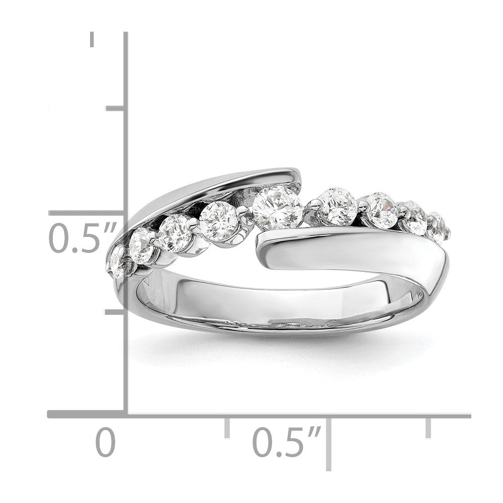 14k White Gold 1/2 Ct. Lab Grown Diamond VS/SI+ G+ Complete Band