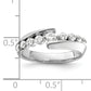 14k White Gold 1/2 Ct. Lab Grown Diamond VS/SI+ G+ Band Ring