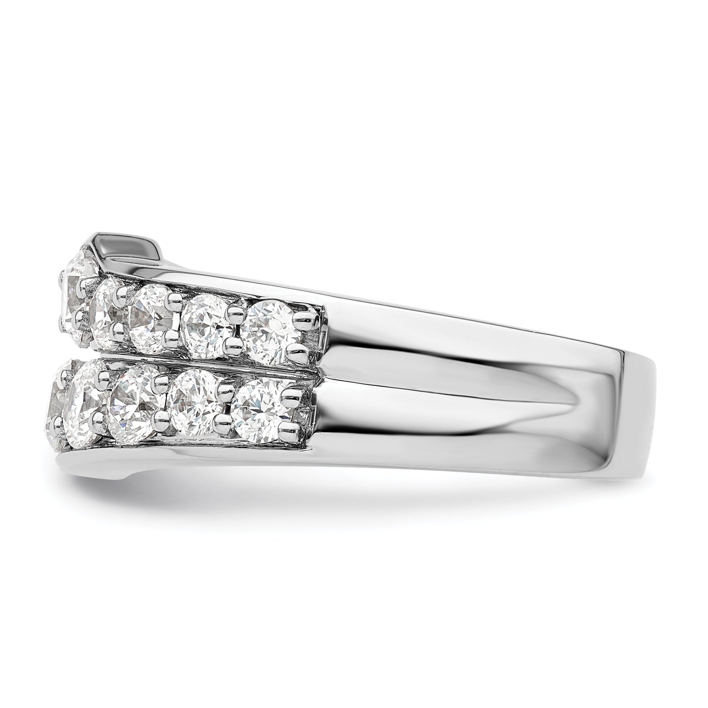 14K White Gold Lab Grown Diamond VS/SI+ G+ Band Ring