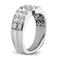 14K White Gold Lab Grown Diamond VS/SI+ G+ Band Ring