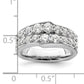 14K White Gold Lab Grown Diamond VS/SI+ G+ Band Ring