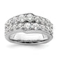 14K White Gold Lab Grown Diamond VS/SI+ G+ Band Ring