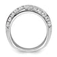 14k White Gold 1 Ct. Lab Grown Diamond VS/SI+ G+ Complete Band