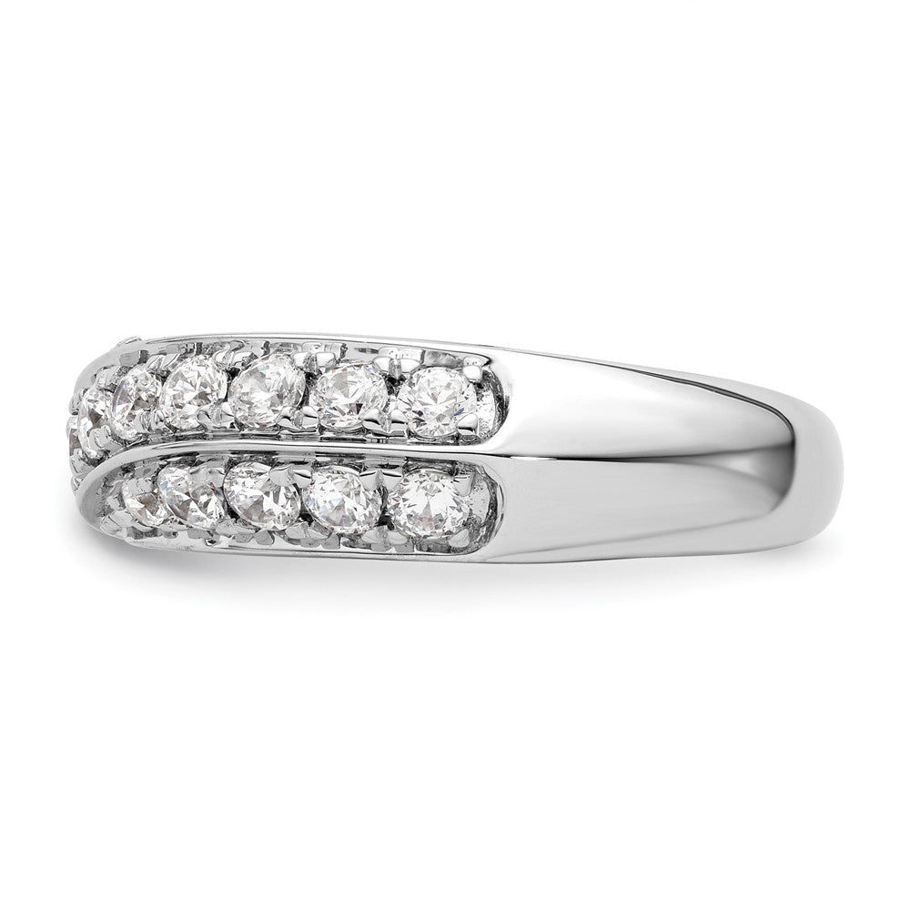 14k White Gold 1 Ct. Lab Grown Diamond VS/SI+ G+ Complete Band