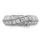 14k White Gold 1 Ct. Lab Grown Diamond VS/SI+ G+ Complete Band