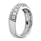 14k White Gold 1 Ct. Lab Grown Diamond VS/SI+ G+ Complete Band