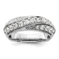 14k White Gold 1 Ct. Lab Grown Diamond VS/SI+ G+ Band Ring