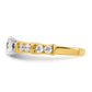 14k Yellow Gold Two Tone 5/8 Ct. Lab Grown Diamond VS/SI+ G+ 1 Ct. Center Round Shared Prong Engagement Ring