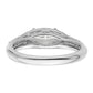 14k White Gold 1/3 Ct. Lab Grown Diamond VS/SI+ G+ 1 Ct. Center East-West Marquise Engagement Ring