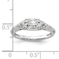 14k White Gold 1/3 Ct. Lab Grown Diamond VS/SI+ G+ 1 Ct. Center East-West Marquise Engagement Ring