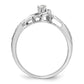 First Promise 14k White Gold 1/5 Ct. Lab Grown Diamond VS/SI+ G+ Complete Petite Engagement Ring