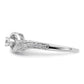 First Promise 14k White Gold 1/5 Ct. Lab Grown Diamond VS/SI+ G+ Complete Petite Engagement Ring