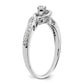 First Promise 14k White Gold 1/5 Ct. Lab Grown Diamond VS/SI+ G+ Petite Engagement Ring