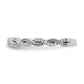 14k White Gold 1/6 Ct. Lab Grown Diamond VS/SI+ G+ Wedding Band Ring