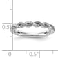 14k White Gold 1/6 Ct. Lab Grown Diamond VS/SI+ G+ Wedding Band Ring