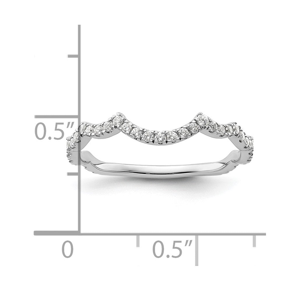 14k White Gold 1/3 Ct. Lab Grown Diamond VS/SI+ G+ Complete Wedding Band