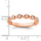 14k Rose Gold 1/5 Ct. Lab Grown Diamond VS/SI+ G+ Wedding Band Ring