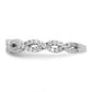 14k White Gold 3/8 Ct. Lab Grown Diamond VS/SI+ G+ Wedding Band Ring