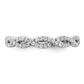 14k White Gold 3/8 Ct. Lab Grown Diamond VS/SI+ G+ Complete Wedding Band