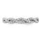 14k White Gold 3/8 Ct. Lab Grown Diamond VS/SI+ G+ Wedding Band Ring