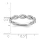 14k White Gold 3/8 Ct. Lab Grown Diamond VS/SI+ G+ Complete Wedding Band