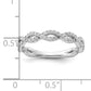 14k White Gold 3/8 Ct. Lab Grown Diamond VS/SI+ G+ Wedding Band Ring