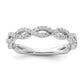 14k White Gold 3/8 Ct. Lab Grown Diamond VS/SI+ G+ Complete Wedding Band