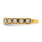 14k Yellow Gold 1/2 Ct. Lab Grown Diamond VS/SI+ G+ Fashion Band Ring