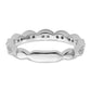 14k White Gold 1/4 Ct. Lab Grown Diamond VS/SI+ G+ Fashion Band Ring