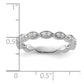 14k White Gold 1/4 Ct. Lab Grown Diamond VS/SI+ G+ Complete Fashion Band