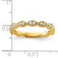 14k Yellow Gold 1/4 Ct. Lab Grown Diamond VS/SI+ G+ Fashion Band Ring